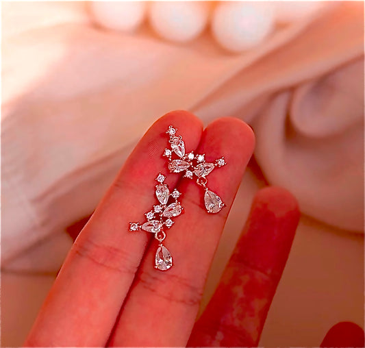 Pave Crystal Earrings